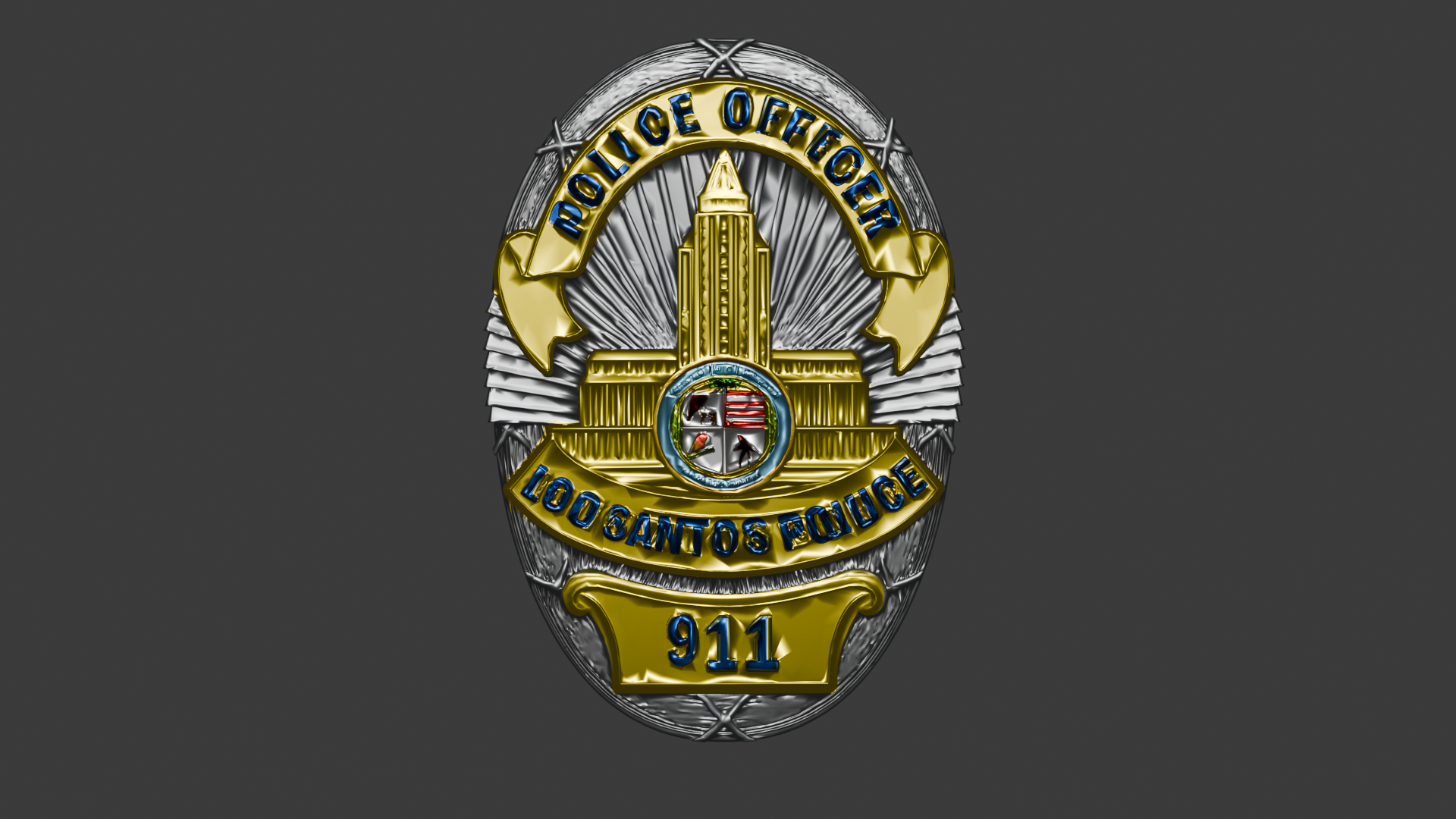 LSPD警徽3D模型-GTA 优质网